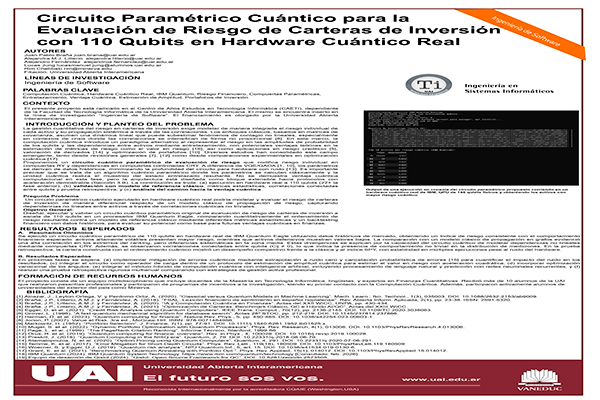 Circuito Paramétrico Cuántico para la Evaluación de Riesgo de Carteras de Inversión